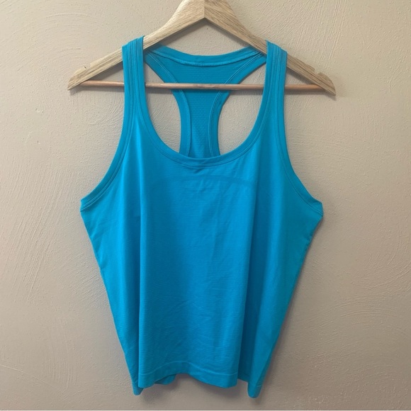 Lululemon Swiftly Tech Racerback Tank Top 2.0 Race Length Turquoise Tide Size 12 - Picture 3 of 8